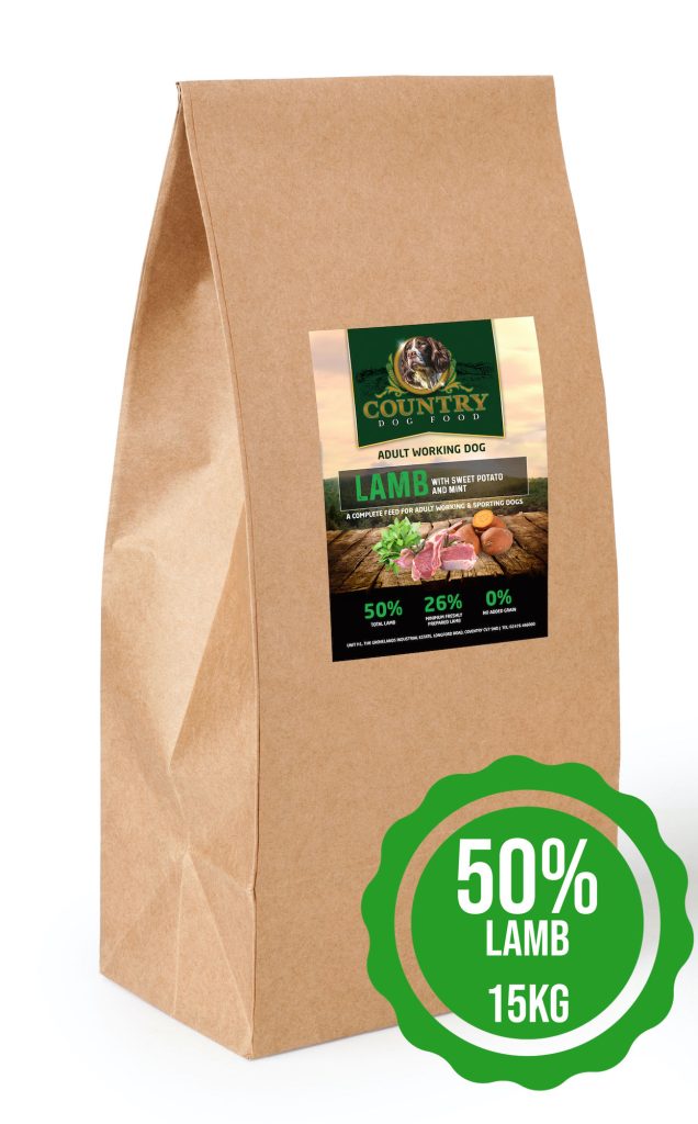 Country Dog Food - Heaven Scent Working dog food with 50% lamb, sweet potato and mint
