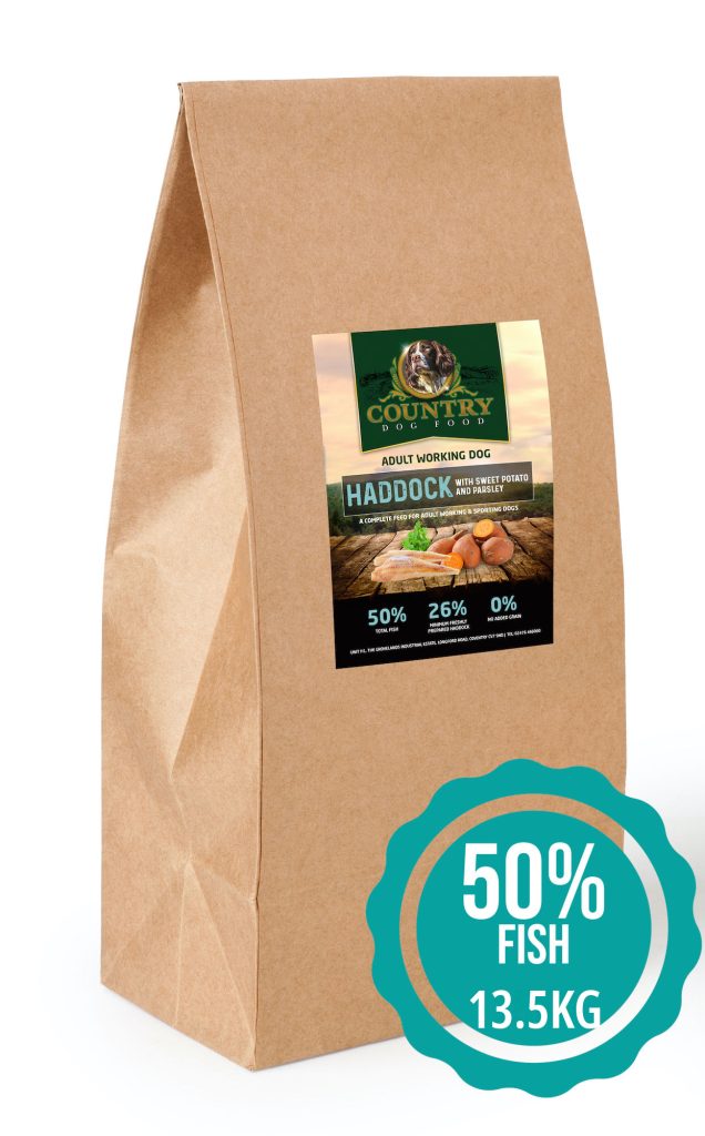 Grain Free Haddock with Sweet Potato & Parsley - Adult Dog Food